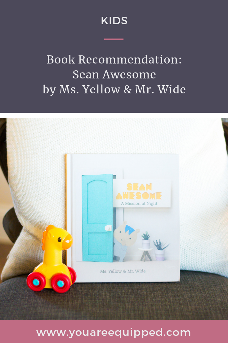 Sean Awesome by Ms. Yellow & Mr. Wide, children's book, child sleeping in their own bed